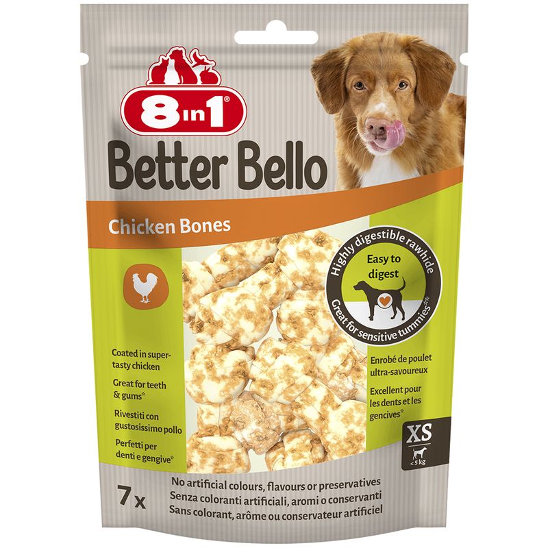 8in1 Better Bello Chicken Bones - dog snacks