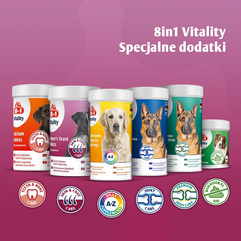 8in1 Vitality drożdże piwne w tabletkach