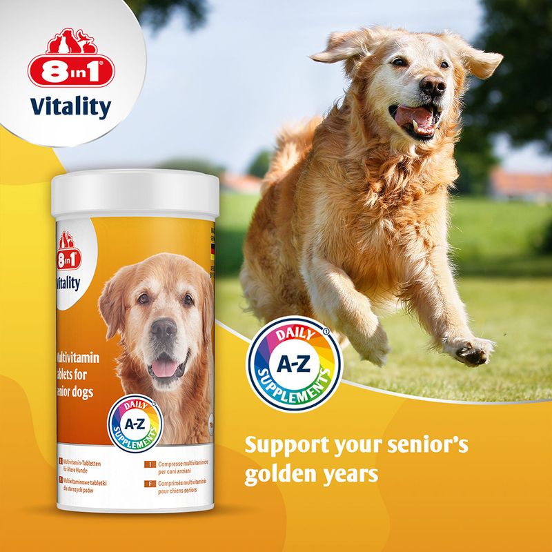 8in1 Vitality Multivitamin Tablets for Senior Dogs