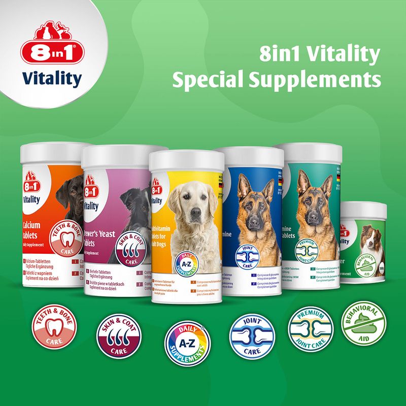 8in1 Vitality Deter Supplement, tabletki przeciw zjadaniu odchodów