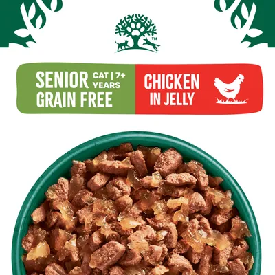 James Wellbeloved Grain-Free Senior 7+ Hypoallergenic Pouches - Chicken in Jelly - Saver Pack: 48 x 85g