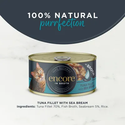 Encore Cat Tin Saver Pack 48 x 70g - Tuna with Seabream