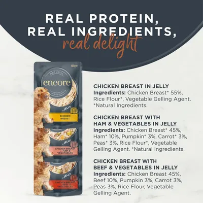Encore Dog Jelly Pouch Multipack 100g