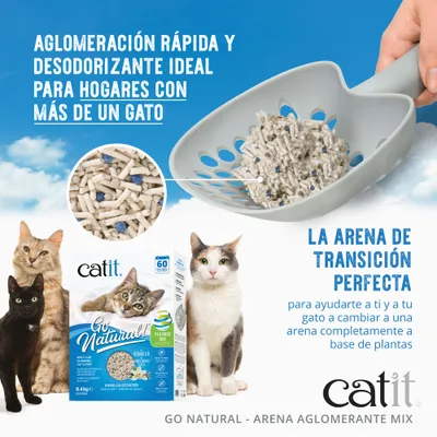 Catit Go Natural! Guisantes + bentonita vainilla