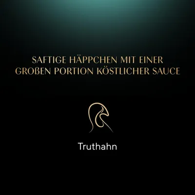 Saftige Häppchen mit einer grossen Portion köstlicher Sauce. Truthahn.