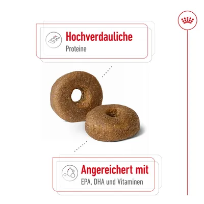 Hochverdauliche Proteine. Angereichert mit EPA, DHA und Vitaminen.