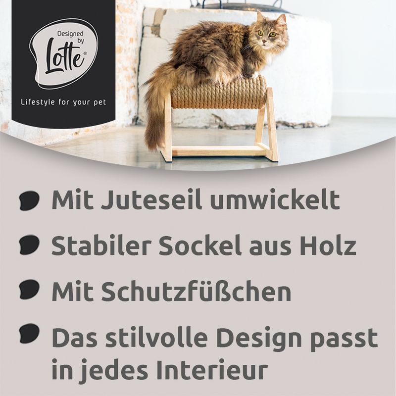 Designed by Lotte Kratzsäule mit Fuß Yves