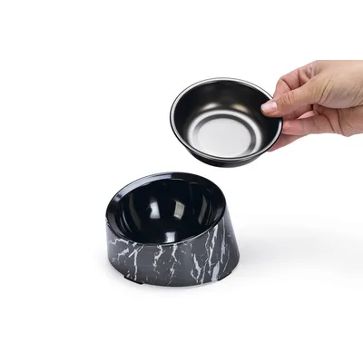 Designed by Lotte Vita melamin macskatál, fekete