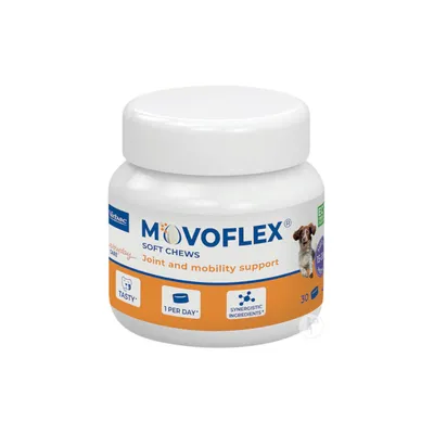 Movoflex Soft Chews, Joint and Mobility Support, 30 Stück. Tasty, 1 Per Day, Synergistic Ingredients. Für Hunde von 15-40 kg.