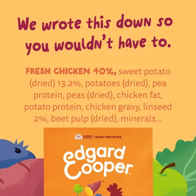 Edgard & Cooper Adult Kip Graanvrij voor honden