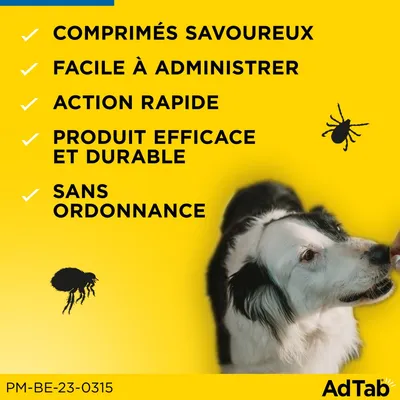AdTab Comprimés à mâcher pour très grand chien (22 à 45 kg)