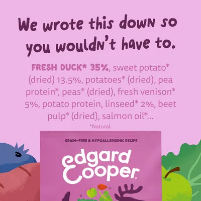 Edgard & Cooper Large Adulte gibier et canard sans céréales