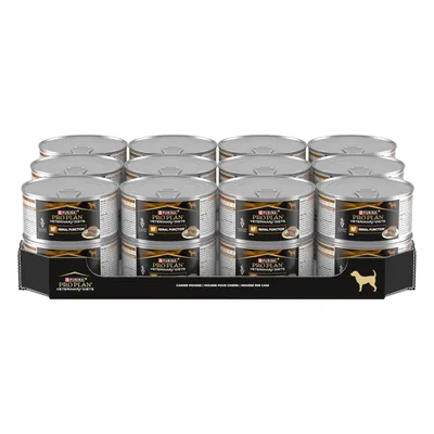 Purina Pro Plan Veterinary Diets NF Renal Function Nassfutter für Hunde, 12 Dosen in einer Verpackung.