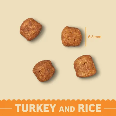 Fire foderpiller, størrelse 6,5 mm. Tekst: TURKEY AND RICE.