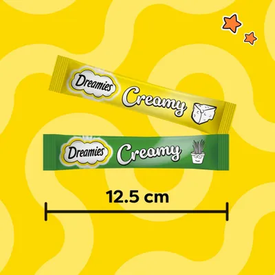 Dreamies Creamy Snacks - Saver Pack: Catnip & Cheese Mixed Pack (84 x 10g) Dreamies Creamy Snacks - Saver Pack: Catnip & Cheese Mixed Pack (84 x 10g)
