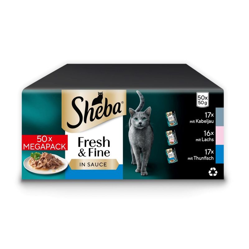 Multipack Sheba Fresh & Fine poser 50 x 50 g