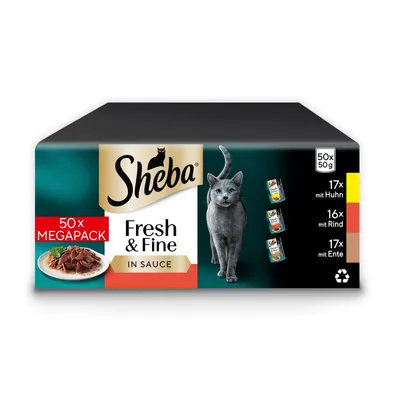 Multipack Sheba Fresh & Fine Φακελάκια 50 x 50 g Multipack Sheba Fresh & Fine Φακελάκια 50 x 50 g