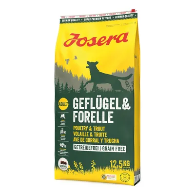 Josera Adult Geflügel & Forelle, getreidefrei, 12,5 kg. Super Premium Petfood mit deutscher Qualität. Original Josera Rezeptur.