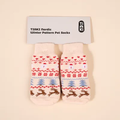 Calcetines TIAKI Pet & Parent con motivos nórdicos e invernales