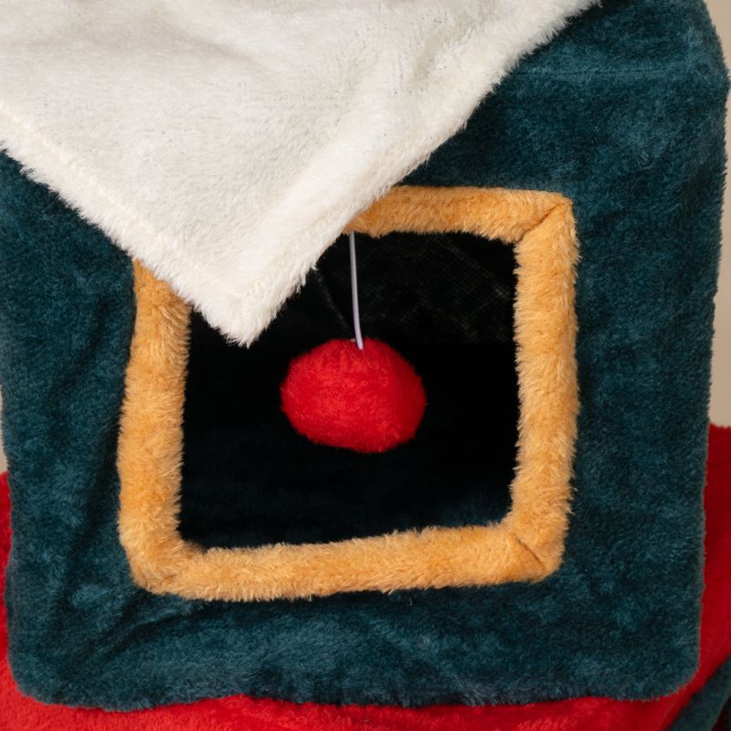 TIAKI Weihnachtlicher Geschenketurm für Katzen
