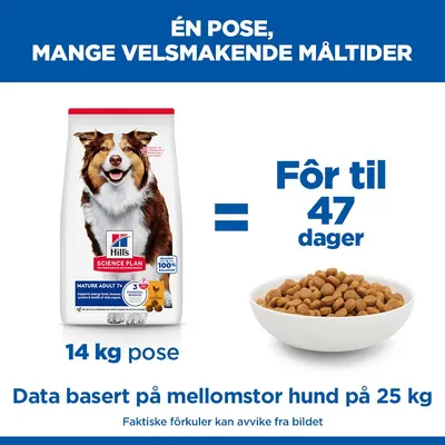 Hill's Science Plan Mature Adult 7+ Medium med kylling