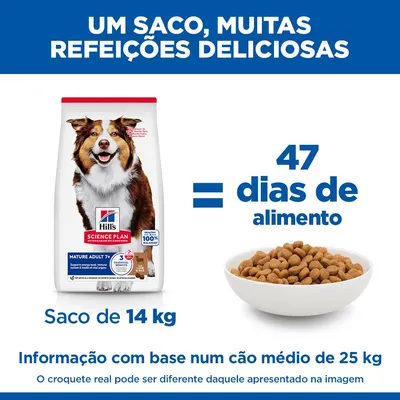 Hill's Science Plan Mature Adult 7+ Medium com cordeiro e arroz