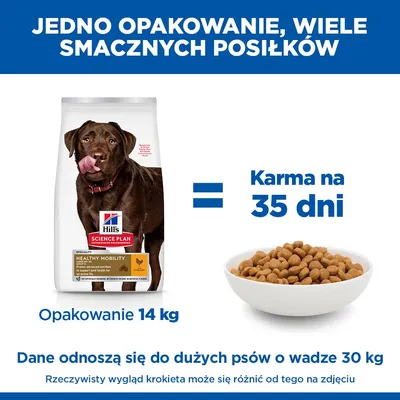 Hill's Science Plan Adult 1+ Healthy Mobility Large Breed, z kurczakiem