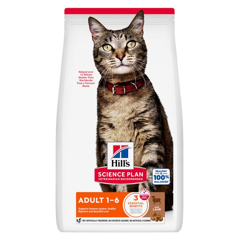 Hill's Science Plan Adult 1-6 Optimal Care Kattenvoer met Lam