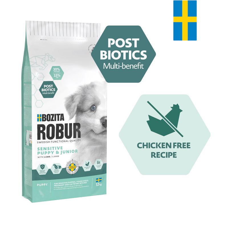 Bozita Robur Sensitive Grain Free Puppy med lamm - utan kyckling