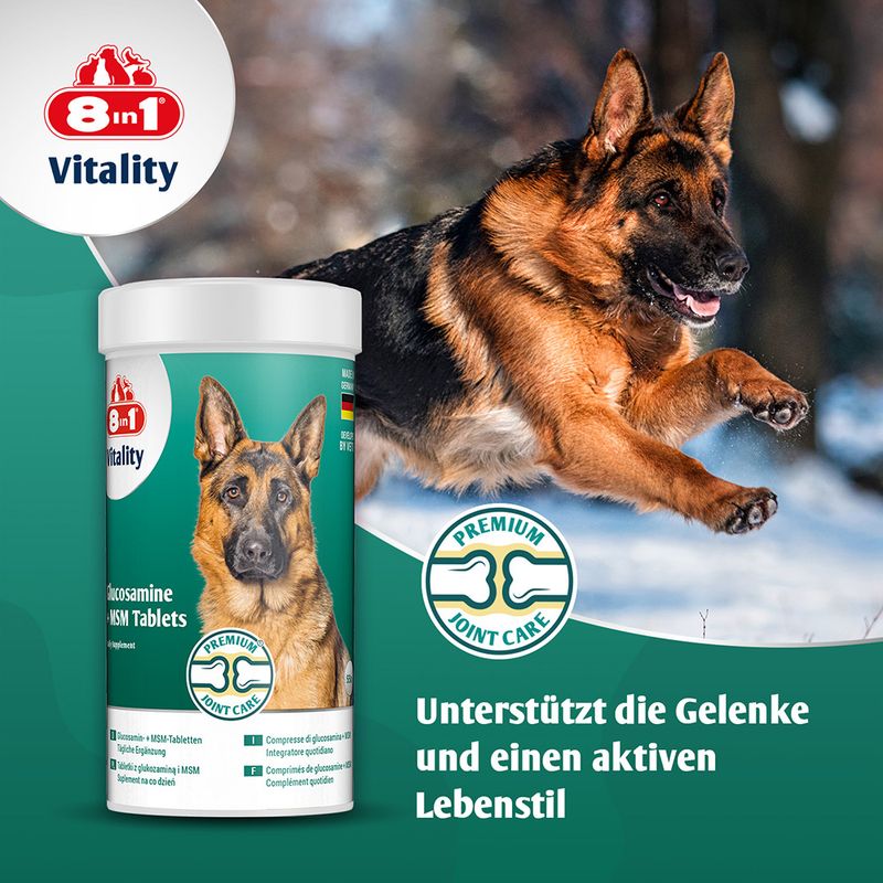 8in1 Vitality Glucosamin + MSM-Tabletten