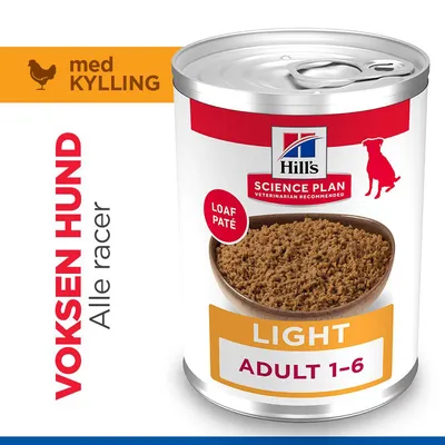 Hill's Science Plan Adult 1-6 Light, Kylling hundefoder