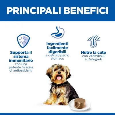 Hill's Science Plan Sensitive Stomach & Skin Adult Small & Mini Mousse Tacchino