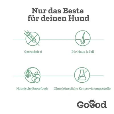 Goood Adult Veggie Erbse mit Spinat & Sanddorn