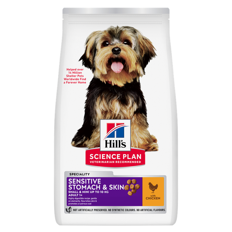 Hill's Science Plan Sensitive Stomach & Skin Adult 1+ Small & Mini kana