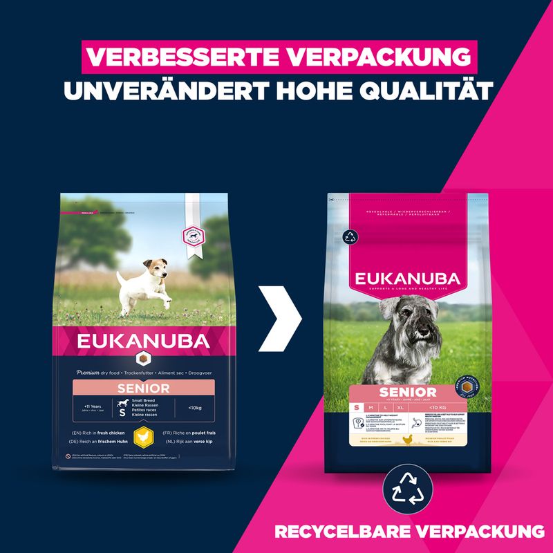 Eukanuba Premium Nutrition Senior Small Breed Huhn
