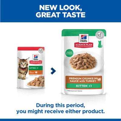 Hill's Science Plan Kitten <1 - Saver Pack: Turkey (48 x 85g)