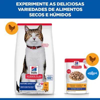 Hill's Science Plan Adult 7+ com Frango
Alimento seco equilibrado para cães seniores (a partir dos 7 anos), com frango, antioxidantes clinicamente comprovados, vitamina E e ácidos gordos ómega-6, para apoiar o sistema imunitário e a saúde da pele e do pelo. Hill's Science Plan Adult 7+ com Frango
Alimento seco equilibrado para cães seniores (a partir dos 7 anos), com frango, antioxidantes clinicamente comprovados, vitamina E e ácidos gordos ómega-6, para apoiar o sistema imunitário e a saúde da pele e do pelo.