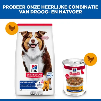Hill's Science Plan Mature Adult Ragout met Kip & Groenten Hill's Science Plan Mature Adult Ragout met Kip & Groenten