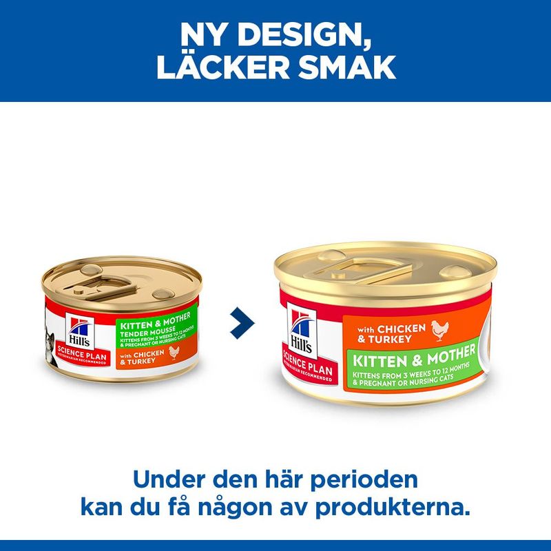 Hill's Science Plan Kitten & Mother Tender Mousse med kyckling & kalkon