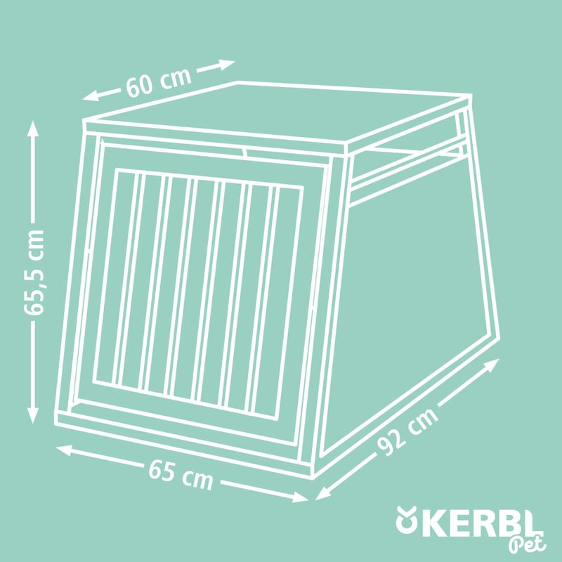 Kerbl Pet Transportbox Vacation aus Alu, graphite