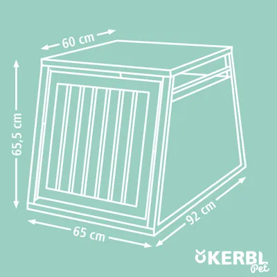Transportín Kerbl Pet Vacation de aluminio, grafito