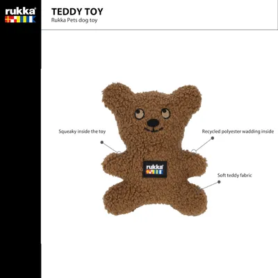 Rukka Teddy Hundespielzeug, braun