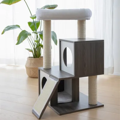 Kerbl Pet Arbre à chat Flair, blanc/gris