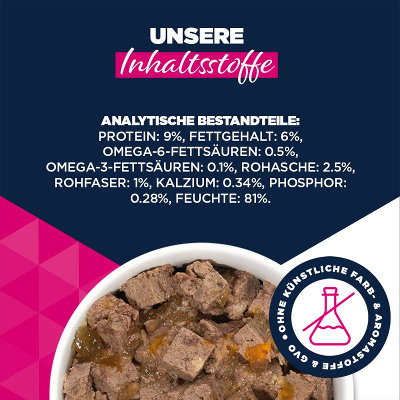 Eukanuba Senior Reich an Rind mit Kürbis