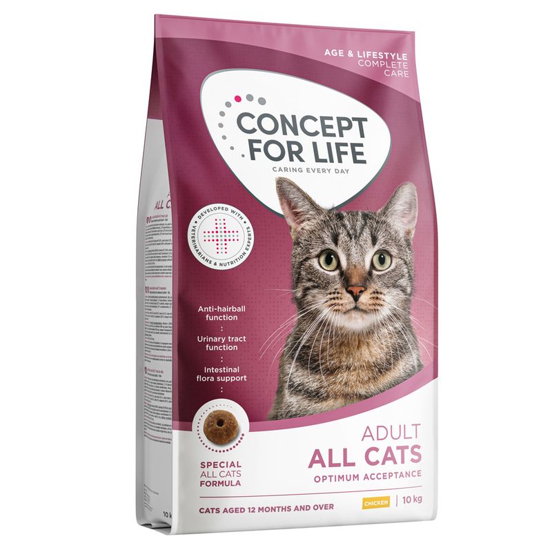 Concept for Life Concept For Life 8 Plus All Senior Dry Cat pet food packaging