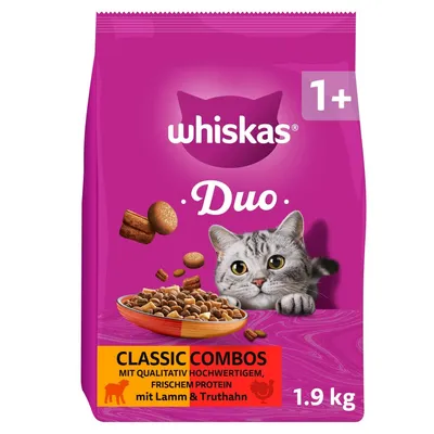 Whiskas 1+ Duo Classic Combos jehněčí a krůtí Whiskas 1+ Duo Classic Combos jehněčí a krůtí