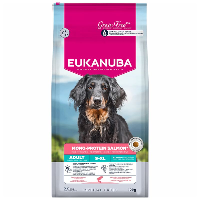 Eukanuba Adult tørfoder til voksne hunde - Monoprotein laks