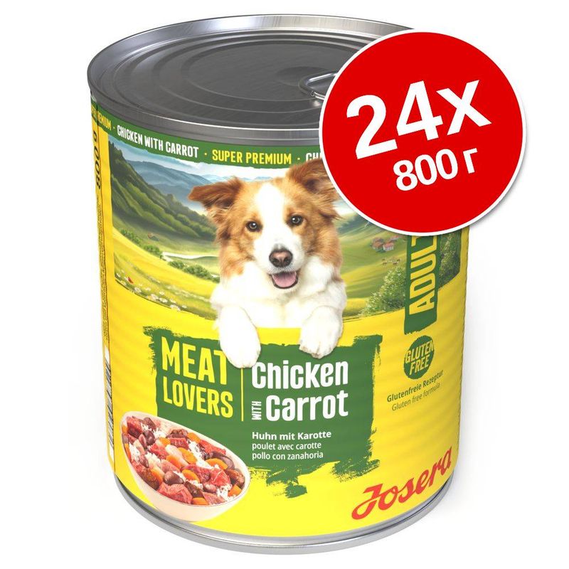 Икономична опаковка Josera Meatlovers Menu 24 x 800 г