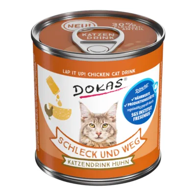 Dokas Schleck und Weg Boisson pour chat au poulet