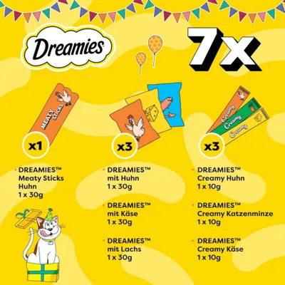 Dreamies Katzensnacks Mega Pack - Party Celebration (150 g)